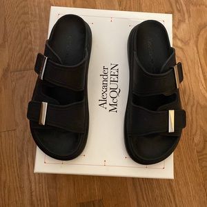 Alexander McQueen over sized slide sandals